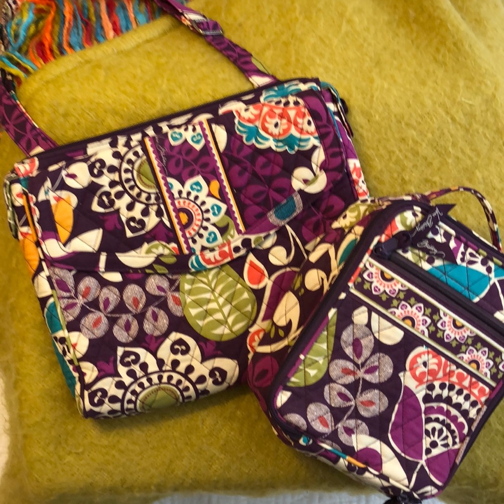 Matching Vera Bradley Crossbody and Small Tote